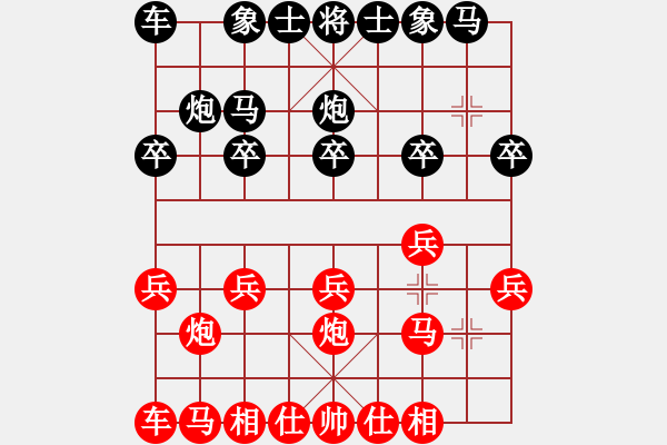 象棋棋譜圖片：中下2班王浩翀紅先負謝子炫（女） - 步數(shù)：10 