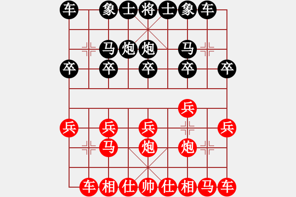 象棋棋譜圖片：九霄神怒[364545296] -VS- 彩衣[1150645598] - 步數(shù)：10 