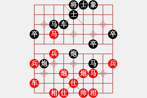 象棋棋譜圖片：參考2王石杜光福(4段)-勝-遼南一霸(4段) - 步數(shù)：40 