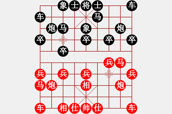 象棋棋譜圖片：象棋樂趣(1段)-負(fù)-法官棋(5段) - 步數(shù)：10 