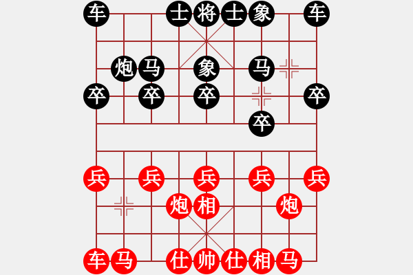 象棋棋譜圖片：天下有雪一(6段)-負-枰中瞎贏(7段) - 步數(shù)：10 