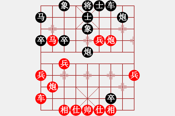 象棋棋譜圖片：雪擁蘭關(guān)(8段)-負(fù)-我是誰(shuí)大海(1段)屏風(fēng)馬左馬盤河 - 步數(shù)：40 