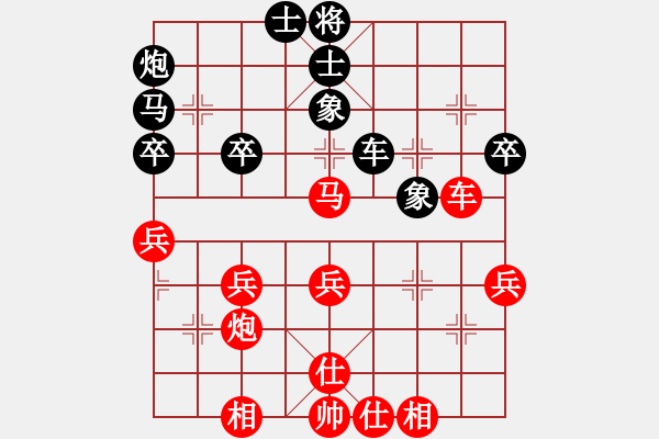 象棋棋譜圖片：街道棋王(2段)-勝-糊涂三世(4段) - 步數(shù)：40 