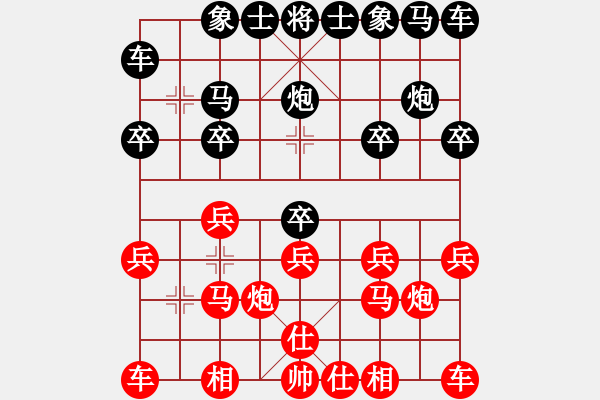 象棋棋譜圖片：東方紅[1260887015] -VS- 橫才俊儒[292832991] - 步數(shù)：10 