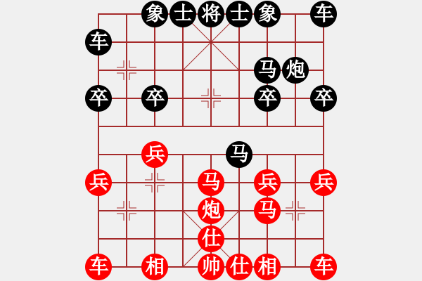 象棋棋譜圖片：東方紅[1260887015] -VS- 橫才俊儒[292832991] - 步數(shù)：20 