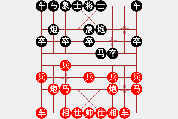 象棋棋谱图片：lddtian(2段)-胜-鲅鱼圈棋苑(5段) - 步数：10 