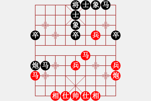 象棋棋譜圖片：男子組第八輪潼南區(qū)袁湶紅先和萬盛經(jīng)開區(qū)羅小韜 - 步數(shù)：40 