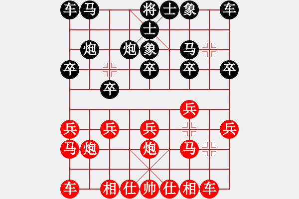 象棋棋譜圖片：平安[1079270464] -VS- 芳棋(純?nèi)藢?duì)弈)[893812128] - 步數(shù)：10 