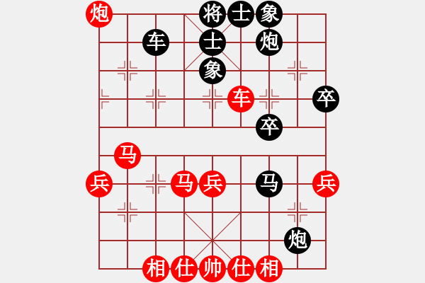 象棋棋譜圖片：58炮對(duì)反宮馬 黑勝 - 步數(shù)：40 