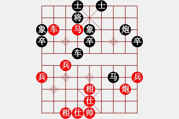 象棋棋譜圖片：151001 第5輪 第1臺(tái) 蕭嘉權(quán)（甲）勝 陳裕偉（森） - 步數(shù)：50 