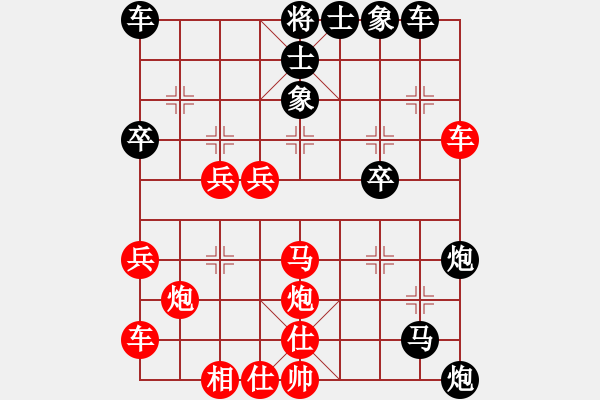 象棋棋譜圖片：拍案叫絕(2段)-負(fù)-小杜(4段) - 步數(shù)：40 