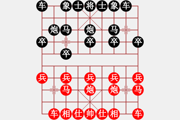 象棋棋譜圖片：10396局 D50-中炮對列炮-天天AI選手 紅先負(fù) 小蟲引擎24層 - 步數(shù)：10 