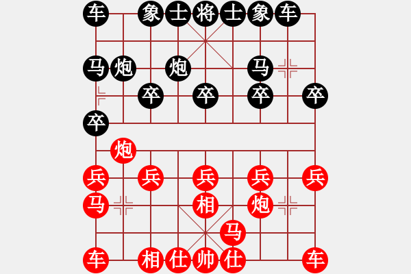 象棋棋譜圖片：魚樂[309419518] -VS- 底兵[2649356225] - 步數：10 