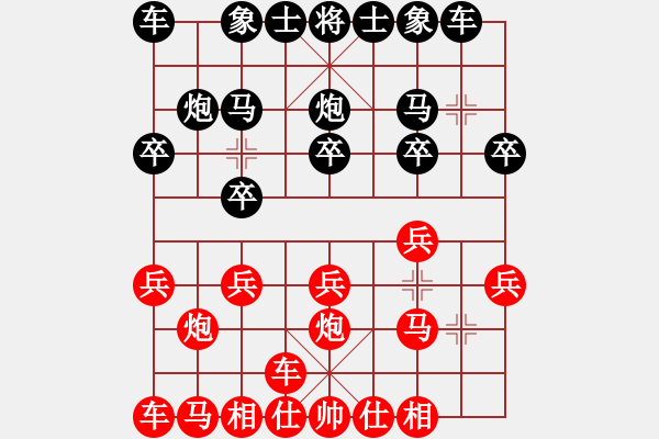 象棋棋譜圖片：順炮：橫車(chē)飛馬得勝歸 - 步數(shù)：10 