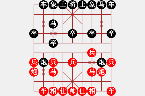 象棋棋谱图片：第七轮5台 湖北刘宗泽先和上海华辰昊 - 步数：10 