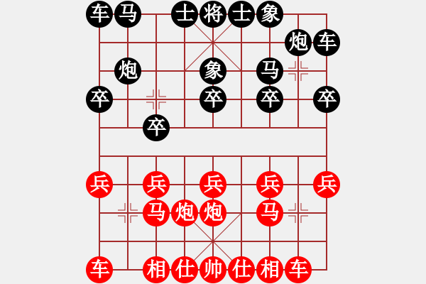 象棋棋谱图片：一起玩玩吧(9段)-胜-凌河大铁锤(9段) - 步数：10 