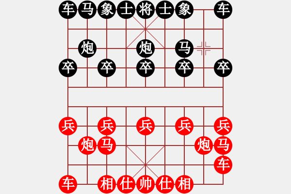 象棋棋谱图片：边马：三步胜刘华明 - 步数：5 