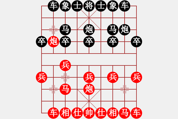 象棋棋譜圖片：山東省 宋夢(mèng)云 勝 新疆生產(chǎn)建設(shè)兵團(tuán) 王朝梅 - 步數(shù)：10 