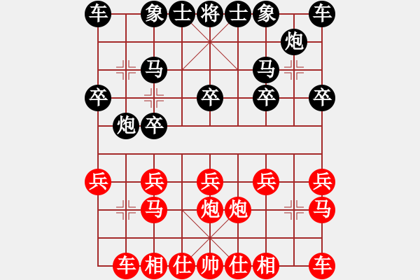 象棋棋谱图片：叶秋先胜刘四斧字.pgn - 步数：10 