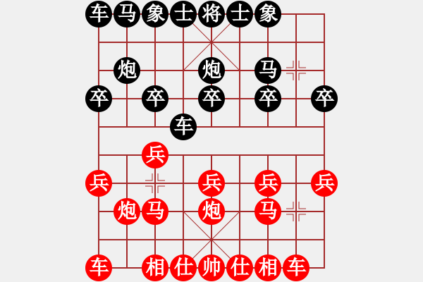 象棋棋譜圖片：順炮局(業(yè)三升業(yè)四評(píng)測(cè)對(duì)局)我先勝 - 步數(shù)：10 