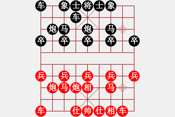 象棋棋譜圖片：20160815 后勝老齊 過宮炮對左中炮 - 步數(shù)：10 