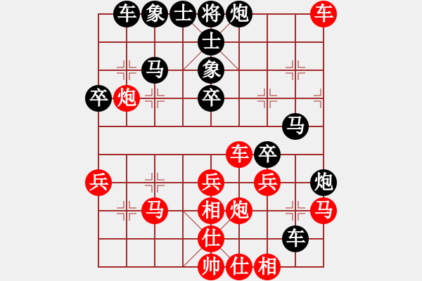 象棋棋譜圖片：紫薇花對(duì)紫微郎 勝 年輕的老頭 - 步數(shù)：40 