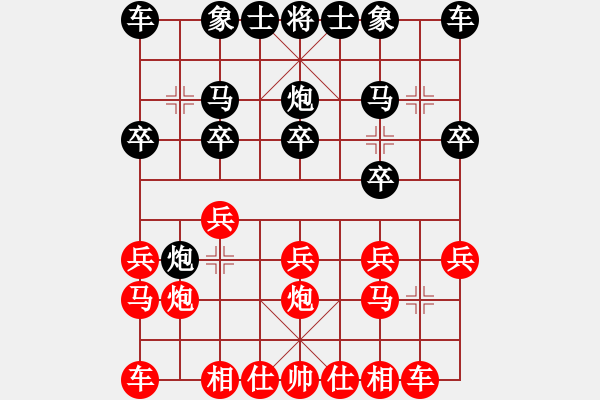 象棋棋譜圖片：安徽省象棋運(yùn)動(dòng)協(xié)會(huì) 宋雨鑫 負(fù) 上海市象棋協(xié)會(huì) 楊若詩(shī) - 步數(shù)：10 