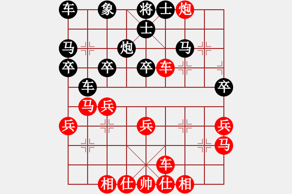 象棋棋譜圖片：揚(yáng)揚(yáng)[543083368] -VS- 總輸記[564417084] - 步數(shù)：33 