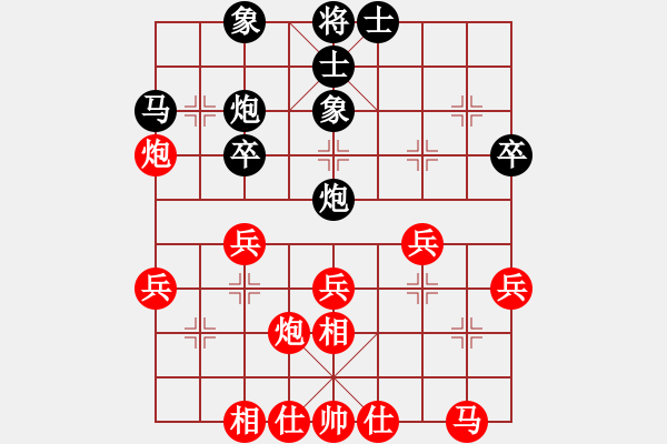 象棋棋譜圖片：-假象[-](業(yè)余三級(jí)) 勝 □星星□[2813234246](業(yè)余三級(jí)) - 步數(shù)：30 