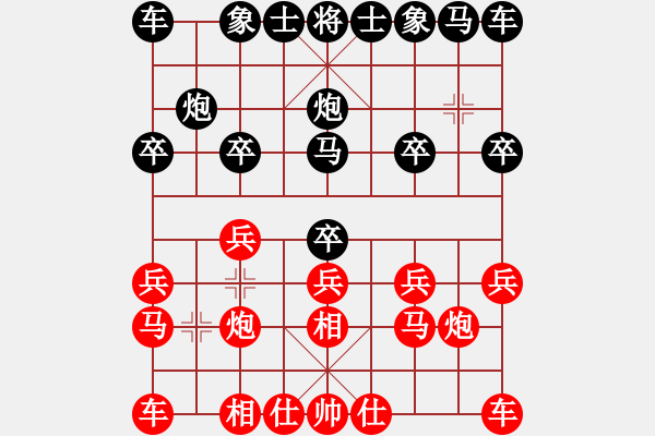 象棋棋譜圖片：葉軍 先負 梁仲儀.XQF - 步數(shù)：10 