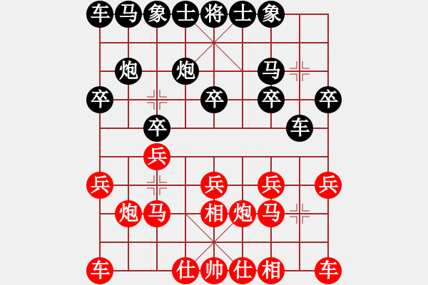 象棋棋譜圖片：中象—社區(qū) 大慶-王文超 先勝 中象雪峰 - 步數(shù)：10 