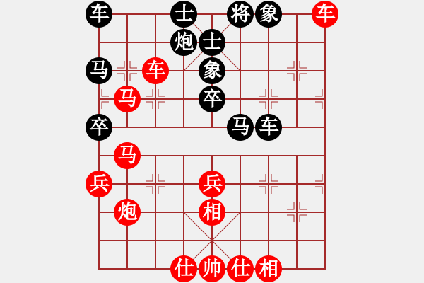 象棋棋譜圖片：中象—社區(qū) 大慶-王文超 先勝 中象雪峰 - 步數(shù)：40 