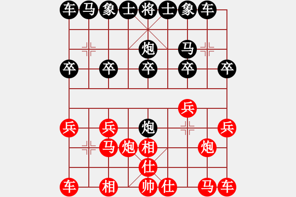 象棋棋譜圖片：紅勝_中國象棋-雷電模擬器_BUGCHESS_AVX2_115步_20231224003416931.xqf - 步數(shù)：10 