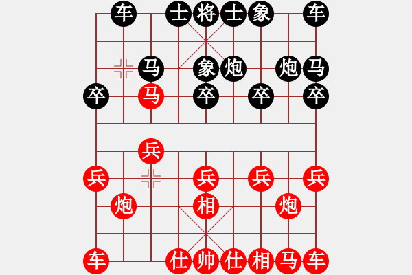 象棋棋譜圖片：過(guò)宮炮應(yīng)飛相（業(yè)四升業(yè)五評(píng)測(cè)對(duì)局）我后勝 - 步數(shù)：10 