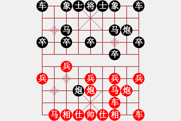 象棋棋譜圖片：許偉享先勝潘光棋（20140517) - 步數(shù)：10 