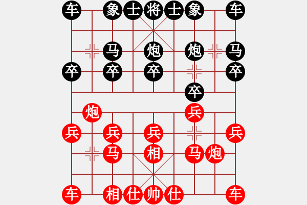 象棋棋譜圖片：醉里挑燈看劍[691617948] -VS- 性事旦旦[1446510506] - 步數(shù)：10 