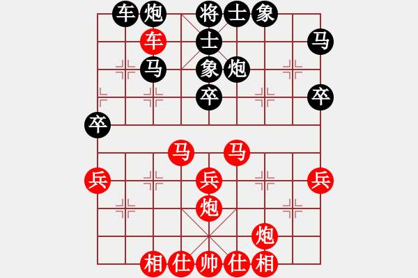 象棋棋譜圖片：十三水過(guò)(月將)-勝-塞北老兵(2段) - 步數(shù)：40 