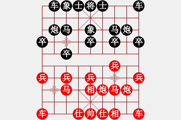 象棋棋譜圖片：第五輪 姜海濤 先和 謝業(yè)枧 - 步數(shù)：10 