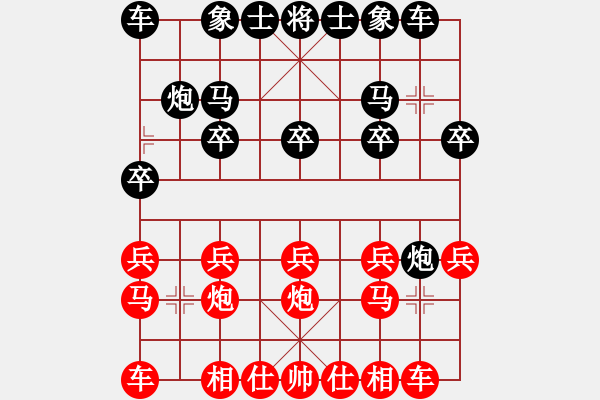 象棋棋譜圖片：緬甸 黃必富 勝 柬埔寨 林宗輝 - 步數(shù)：10 