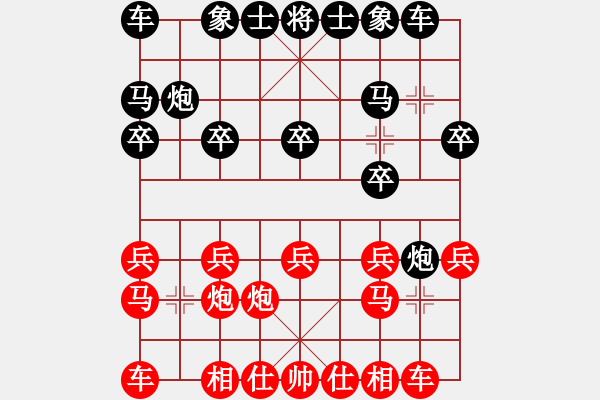 象棋棋譜圖片：隱形(業(yè)81) 負(fù) 昆侖 A60 過宮炮局 - 步數(shù)：10 