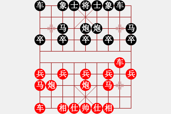 象棋棋譜圖片：橫才俊儒[292832991] -VS- 擱淺Allen Z[-] - 步數(shù)：10 