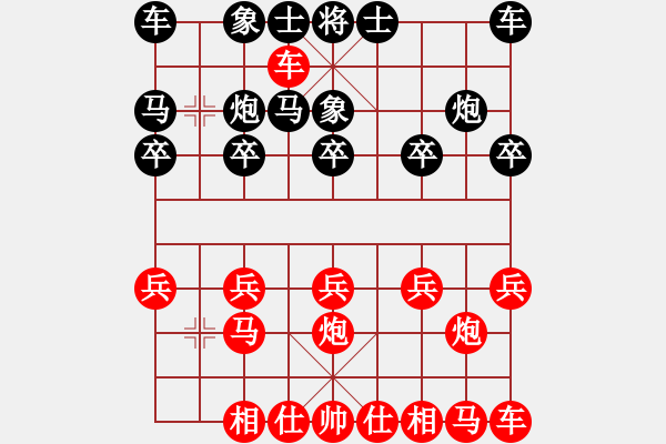 象棋棋譜圖片：橫才俊儒[紅] -VS- 東方紅[黑] - 步數(shù)：10 