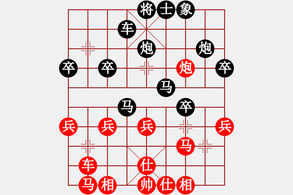 象棋棋譜圖片：eaglechen(6段)-負-金戈瑪(8段) 順炮直車對橫車 - 步數(shù)：40 