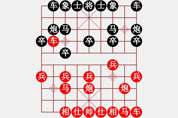 象棋棋譜圖片：浙江二臺(日帥)-和-漫步云中月 中炮過河車互進(jìn)七兵對屏風(fēng)馬 - 步數(shù)：10 