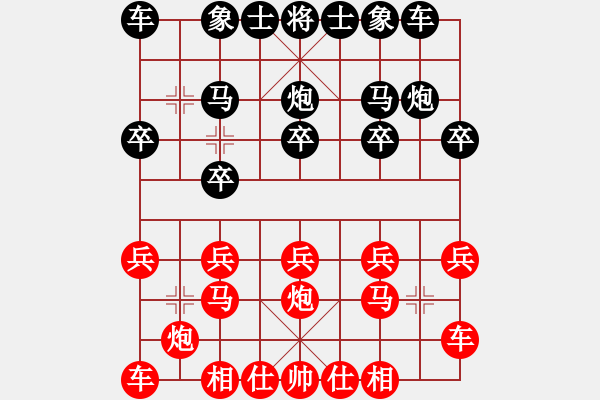 象棋棋譜圖片：中象170一分鐘快棋太守棋狂先勝RedmiNote3 - 步數(shù)：10 