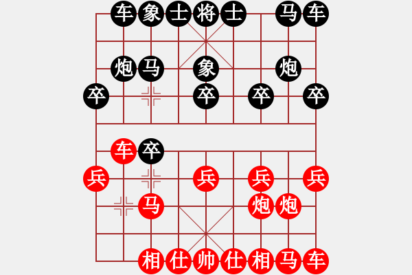 象棋棋谱图片：瑞星狮子王(7段)-胜-我爱左文静(9段) - 步数：10 