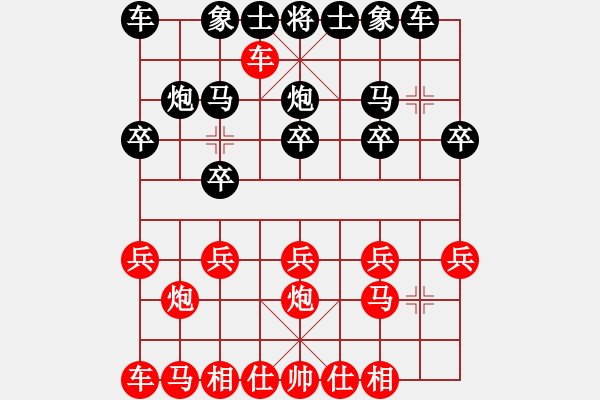 象棋棋譜圖片：bullman(3f)-勝-怒犯天條(5弦) - 步數(shù)：10 