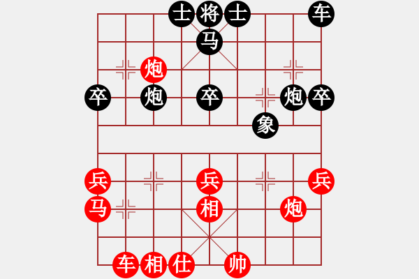 象棋棋譜圖片：棋臭癮大(2段)-勝-豬拱白菜嘍(1段) - 步數(shù)：40 