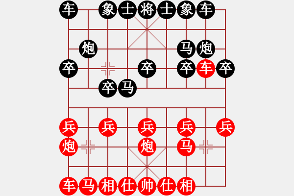 象棋棋譜圖片：快棋-華山論劍-華山第1關(guān)-2012-10-26 盾尖吻(無極)-和-天天快樂(無極) - 步數(shù)：10 