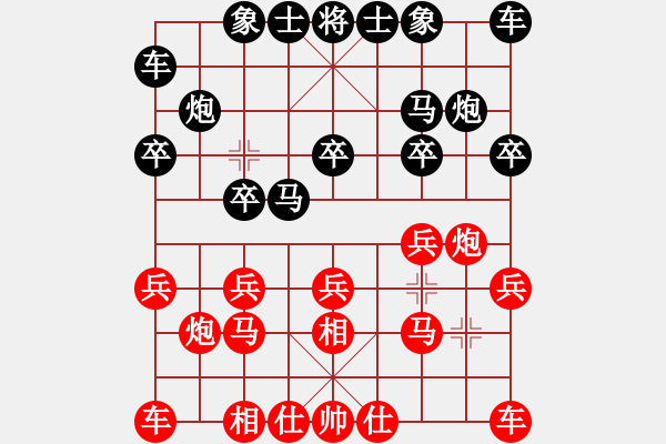 象棋棋谱图片：张强 先和 孙浩宇 - 步数：10 